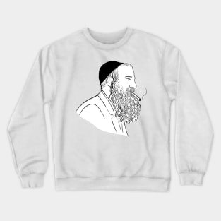 Orthodox jew smoking Crewneck Sweatshirt